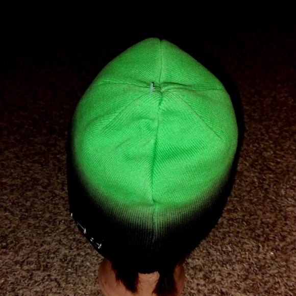 Arctic Cat Tucker Hibbert Team Arctic Beanie - Black Green - Picture 5 of 12